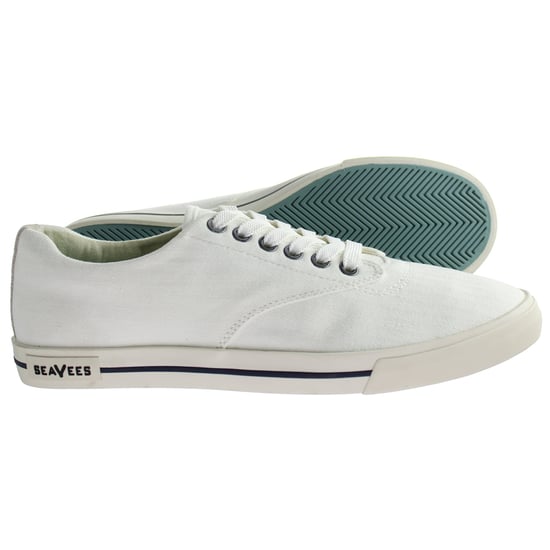SeaVees Hermosa Surfwash Herren Weiße Plimsolls - Image 4
