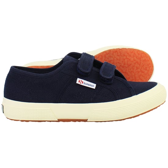Superga Cotjstrap Classic Kinder Navy Plimsolls - Image 4