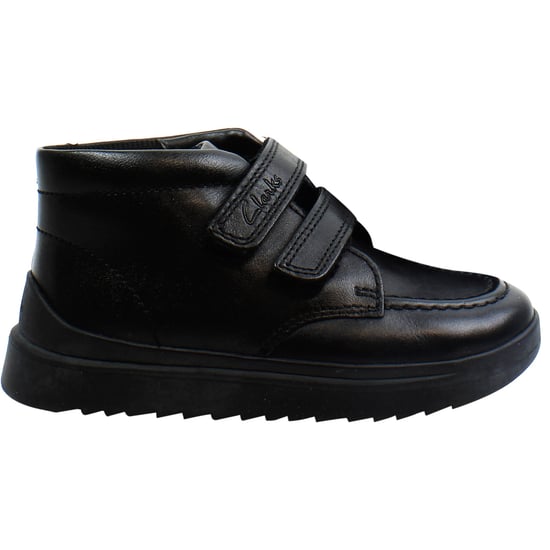 Clarks Goal Strap Kinder Schwarz Schuhe - Image 1