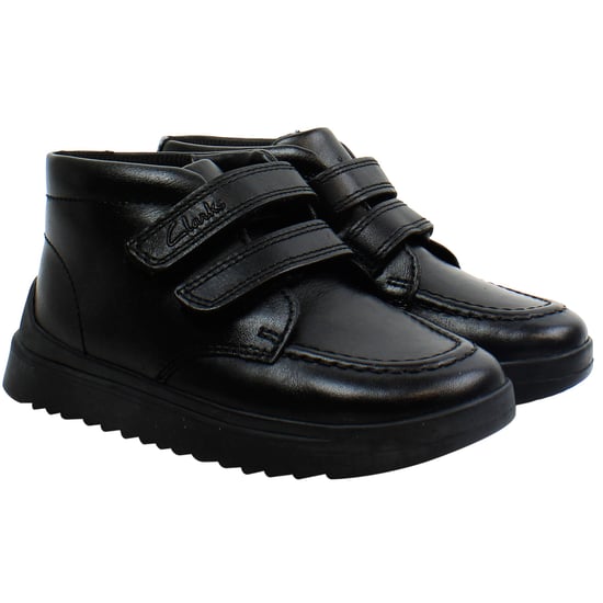 Clarks Goal Strap Kinder Schwarz Schuhe - Image 2