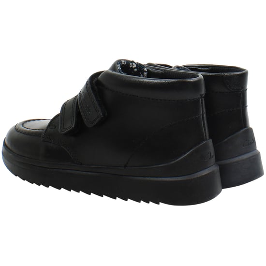 Clarks Goal Strap Kinder Schwarz Schuhe - Image 3