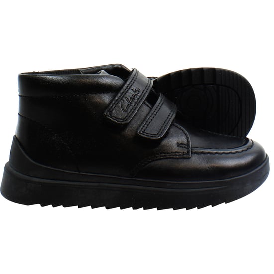 Clarks Goal Strap Kinder Schwarz Schuhe - Image 4