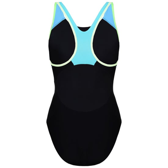 Speedo Fit Laneback Damen Schwimmanzug Schwarz/Blau - Image 2