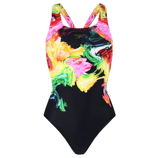 Speedo ColourBlend Blumenplatzierung Digital Powerback Damen Schwimmanzug - Image 1