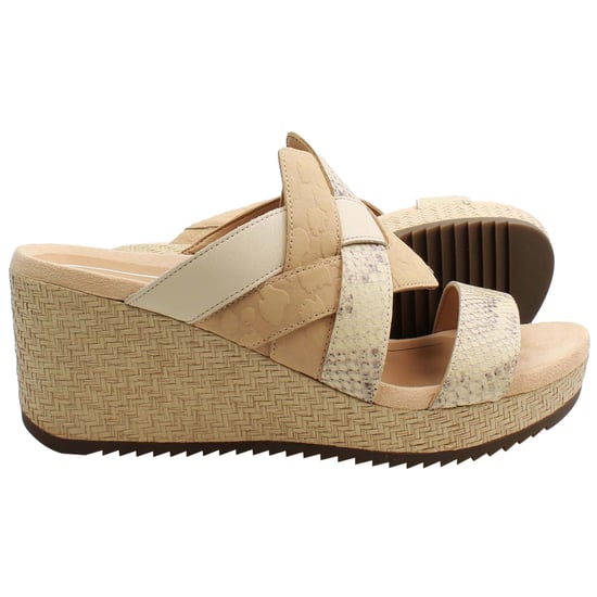 Vionic Tara Schlange Damen Braune Wedges - Image 4