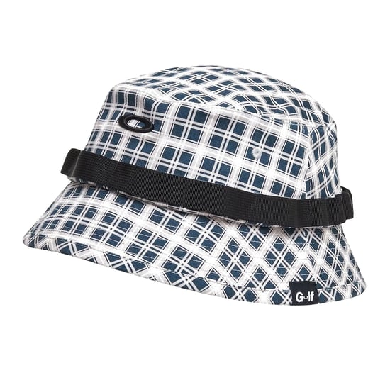 Oakley Grafik Weiß/Blau Golf Bucket Hat - Image 1