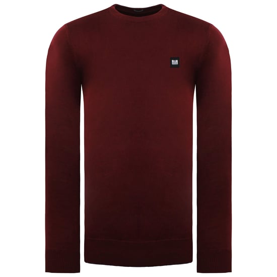 Weekend Offender Silver Herren Burgunder Pullover - Image 1
