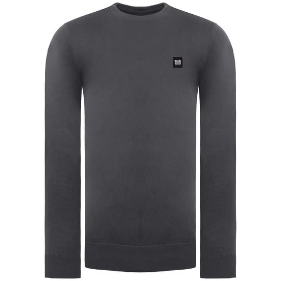 Weekend Offender Silber Herren Sweater in Anthrazit - Image 1