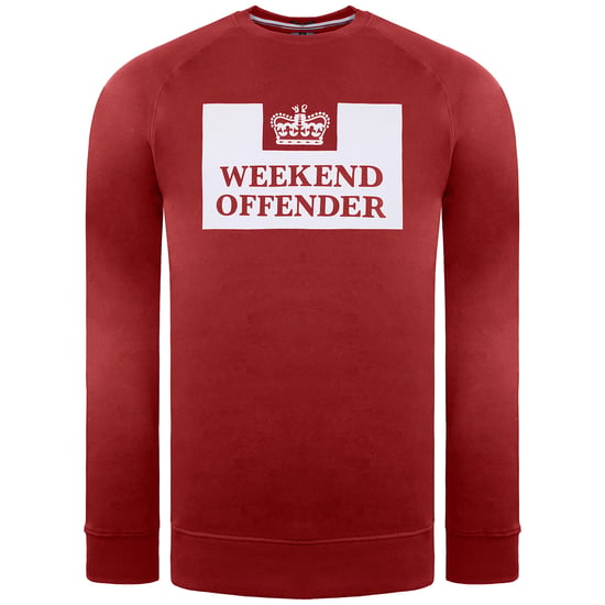 Weekend Offender Skylar Herren Dunkelroter Pullover - Image 1