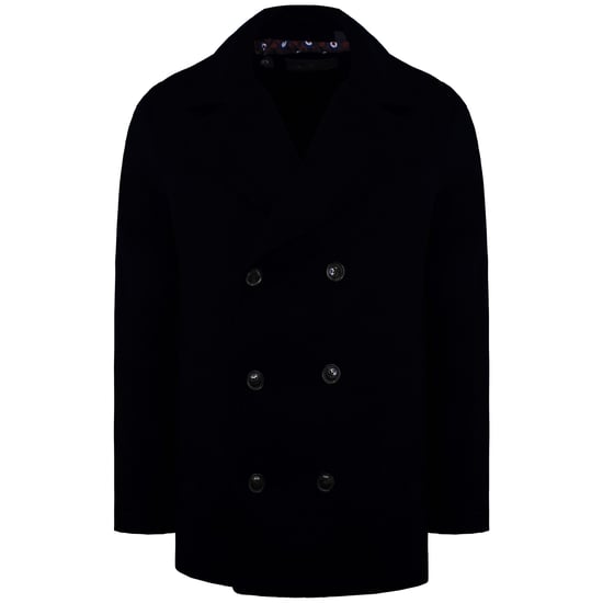 Ben Sherman Unifarben Herren Dunkelblauer Mantel - Image 1