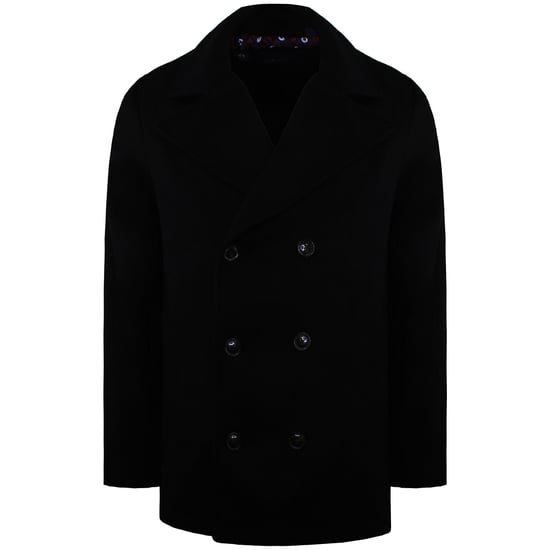 Ben Sherman Schlichter Herren Schwarz Mantel - Image 1
