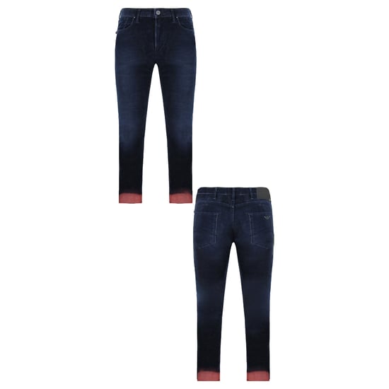 Emporio Armani Herren Slim Fit Blau Jeans (J05) - Image 3