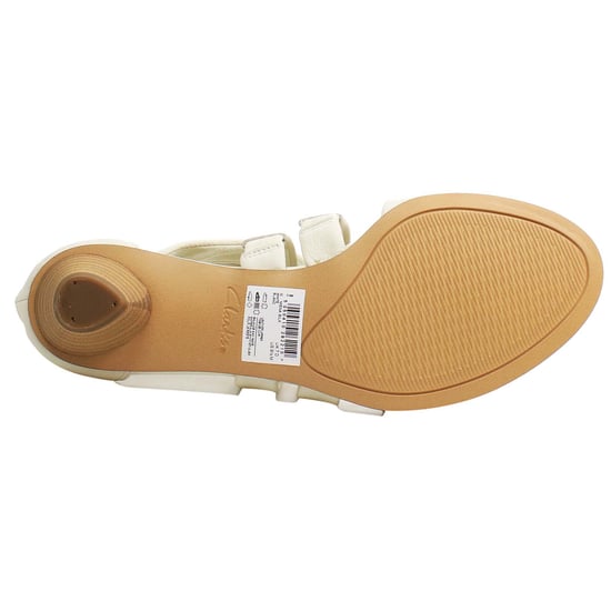 Clarks Mena Silk Damen weiße Sandaletten - Image 5