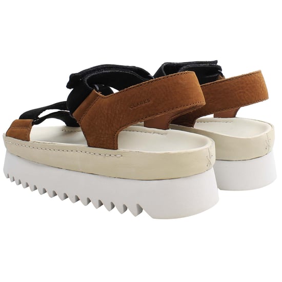 Clarks Ranger Elvtd Damen Sandalen Braun - Image 3