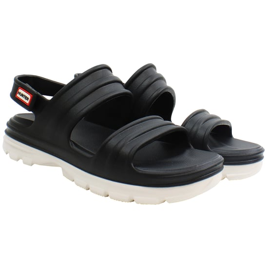 Hunter Bloom Damen Schwarz Sandalen - Image 2
