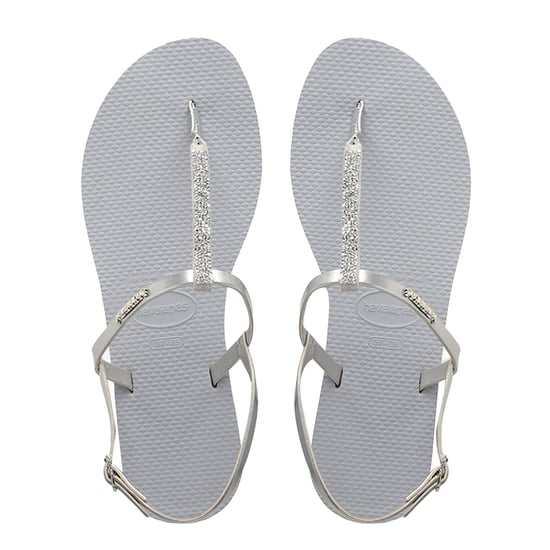 Havaianas You Riviera Crystal Damen Silber Sandalen - Image 1