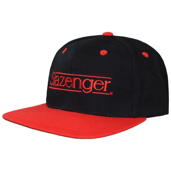 Slazenger Logo Herren Schwarz/Rot Cap - Image 1