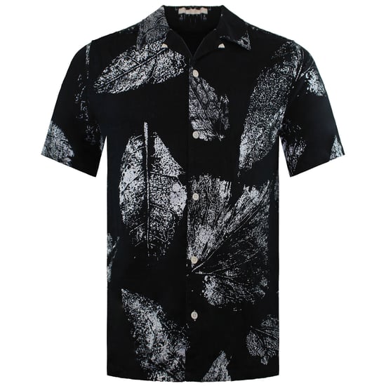 Ted Baker Rialto Herren Leinenhemd mit Blattdruck - Image 1