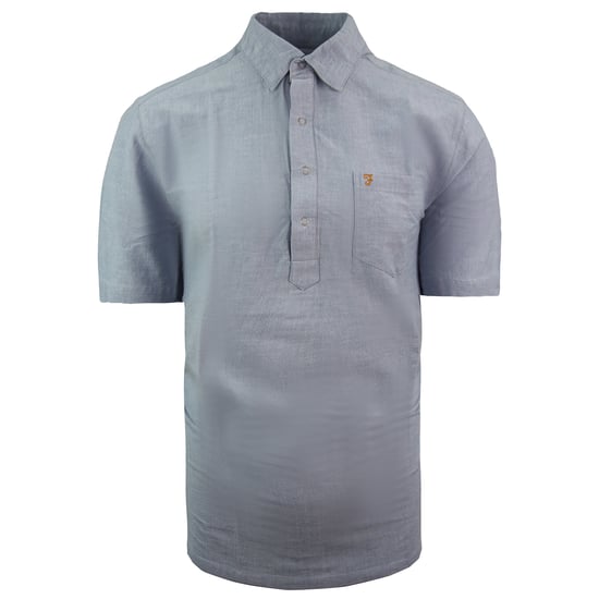 Farah Teller Herren Hemd Hellblau - Image 1