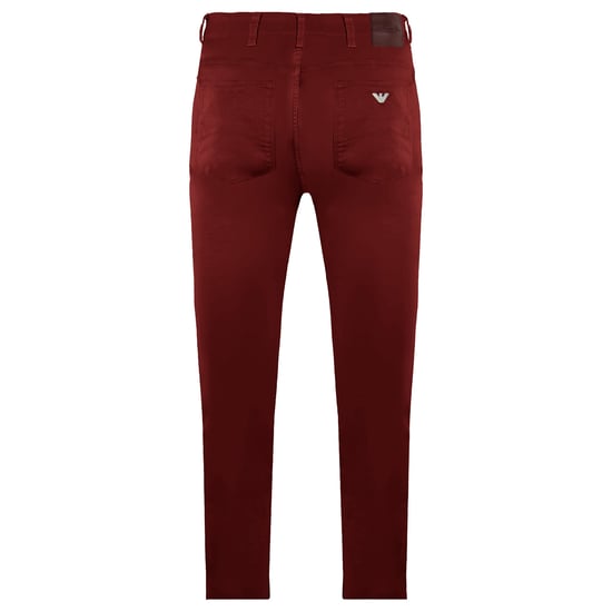 Armani Jeans J06 Slim Fit Herren Hose in Burgunderrot - Image 2