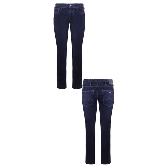 Emporio Armani J06 Slim Fit Herren Samthose - Image 3