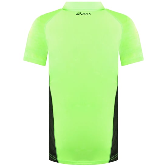 Asics Resolution Herren Schwarz/Grün Polo-Shirt - Image 2