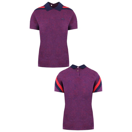 Lacoste Slim Fit Herren Polohemd Dunkellila - Image 3