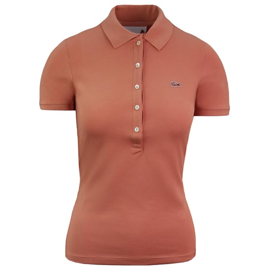 Lacoste Slim Fit Damen Pfirsich Poloshirt - Image 1