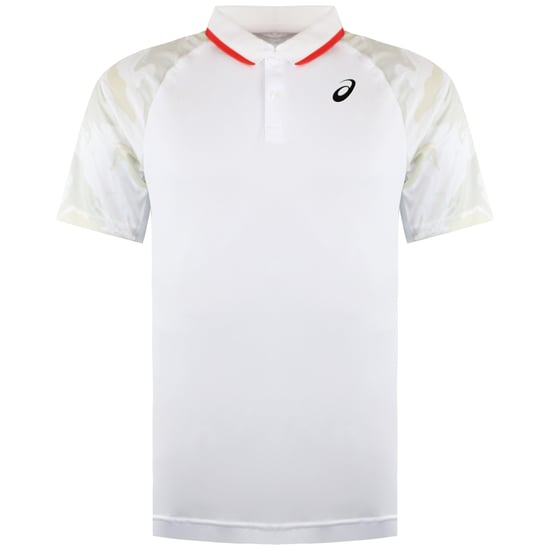 Asics Court GPX Herren Weiß Tennis Polo-Shirt - Image 1