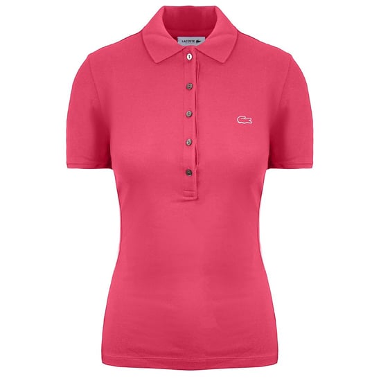 Lacoste Slim Fit Damen Pink Polohemd - Image 1