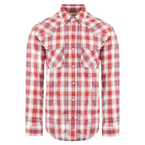 Ariat Alameda Retro Druckknopf Herrenrothemd - Image 1