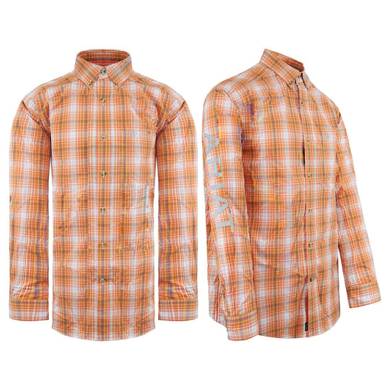Ariat Wycliffe Herren Orange Hemd - Image 3
