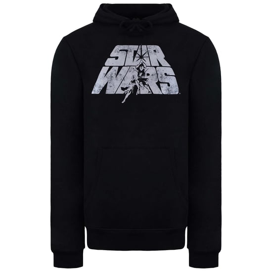 Star Wars Retro Logo Herren Schwarz Hoodie - Image 1