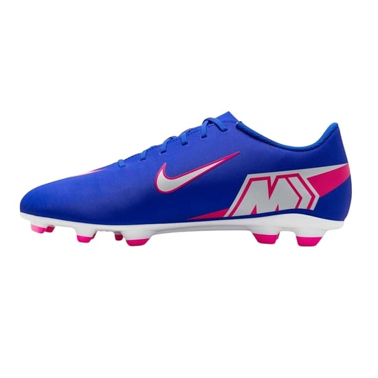 Nike - "Mercurial" Fußballschuhe mit festem Boden für Herren/Damen Unisex (Blau/Weiß/Pink) - Image 3