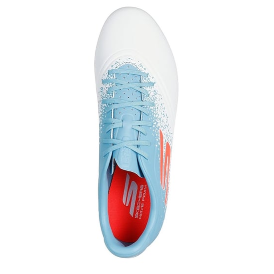 Skechers - Fußballschuhe mit festem Boden für Herren/Damen Unisex (Weiß/Blau) - Image 3