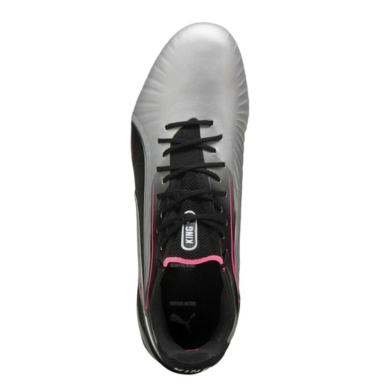 Puma - "King Ultimate" Fußballschuhe mit festem Boden für Kinder (Silber) - Image 3
