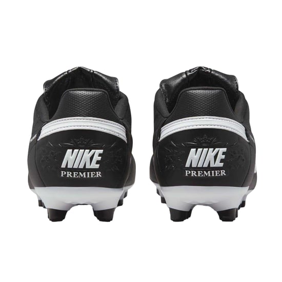 Nike - "Premier 3" Klassisch Fußballschuhe mit festem Boden für Herren, Leder (Schwarz/Weiß) - Image 2