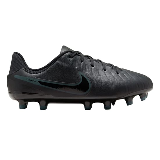 Nike - "Tiempo Legend 10" Fußballschuhe mit festem Boden für Kinder (Schwarz/Grün) - Image 1