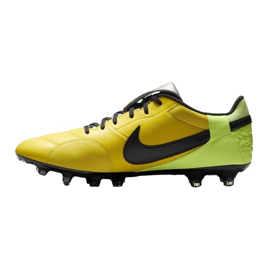 Nike - "Premier 3" Klassisch Fußballschuhe mit festem Boden für Herren, Leder (Volt Farbe/Schwarz) - Image 3