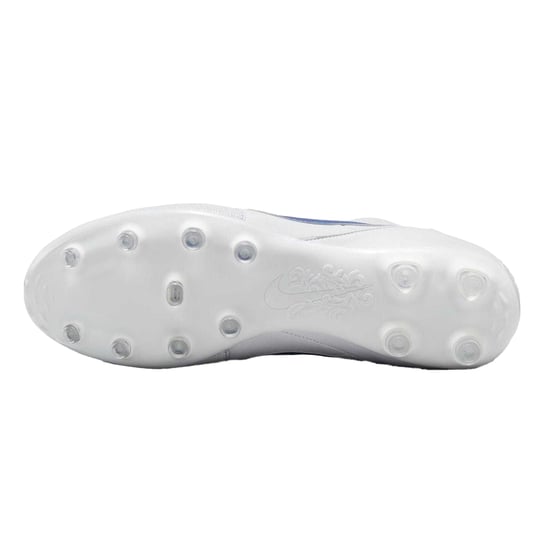 Nike - "Premier 3" Klassisch Fußballschuhe mit festem Boden für Herren, Leder (Weiß/Blau) - Image 4