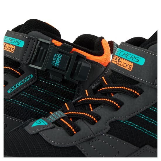 Skechers - "Lunnix" Sneaker für Kinder (Anthrazit/Schwarz/Orange) - Image 4