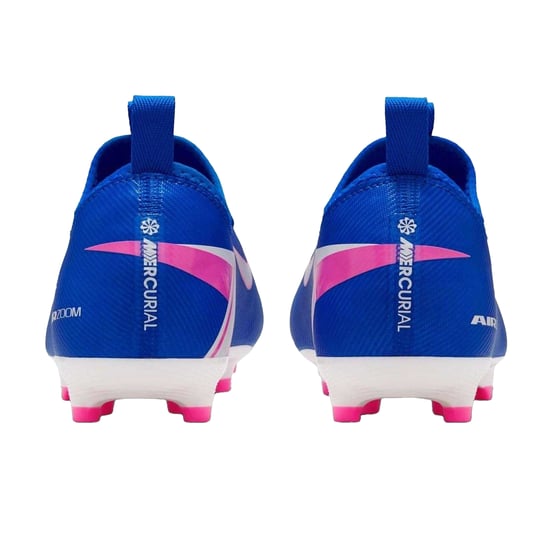 Nike - "Mercurial" Fußballschuhe mit festem Boden für Kinder (Blau/Weiß/Pink) - Image 2