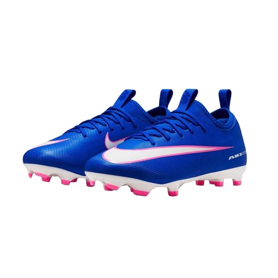 Nike - "Mercurial" Fußballschuhe mit festem Boden für Kinder (Blau/Weiß/Pink) - Image 5