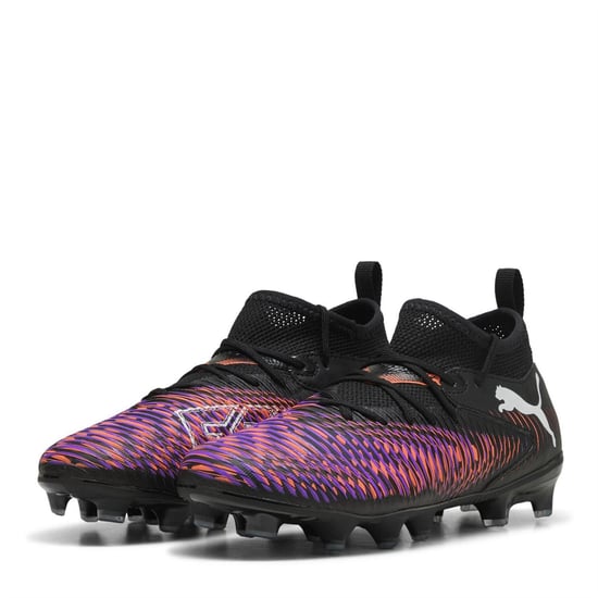 Puma - "Future 8 Ultimate" Künstlicher Boden Fußballschuhe für Kinder (Schwarz/Violett) - Image 1