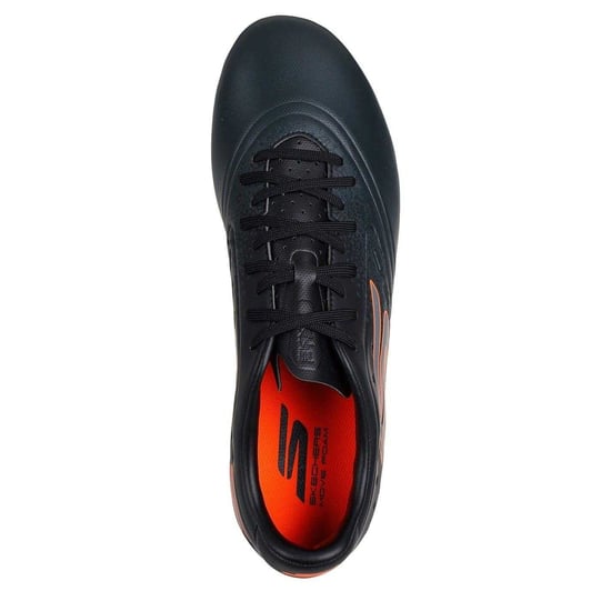 Skechers - Fußballschuhe mit festem Boden für Herren/Damen Unisex (Schwarz/Orange) - Image 3