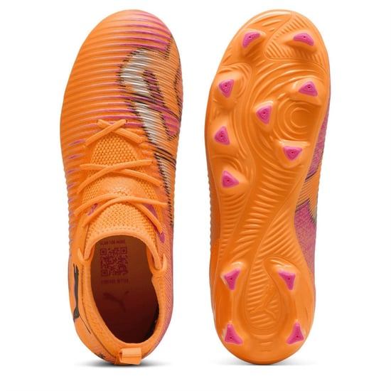 Puma - "Future 8 Ultimate" Künstlicher Boden Fußballschuhe für Kinder (Orange/Schwarz) - Image 3