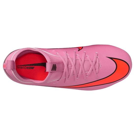 Nike - "Mercurial" Fußballschuhe mit festem Boden für Kinder (Pink/Schwarz/Rot) - Image 4