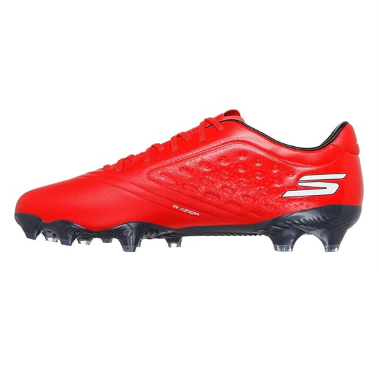 Skechers - Fußballschuhe mit festem Boden für Herren/Damen Unisex (Rot/Schwarz) - Image 2