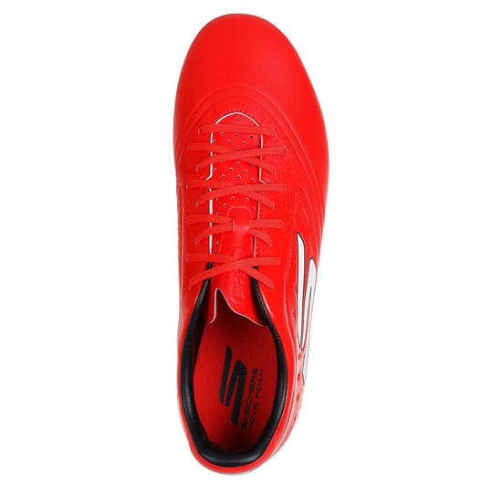 Skechers - Fußballschuhe mit festem Boden für Herren/Damen Unisex (Rot/Schwarz) - Image 3