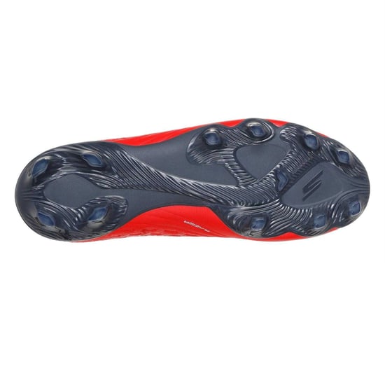 Skechers - Fußballschuhe mit festem Boden für Herren/Damen Unisex (Rot/Schwarz) - Image 4